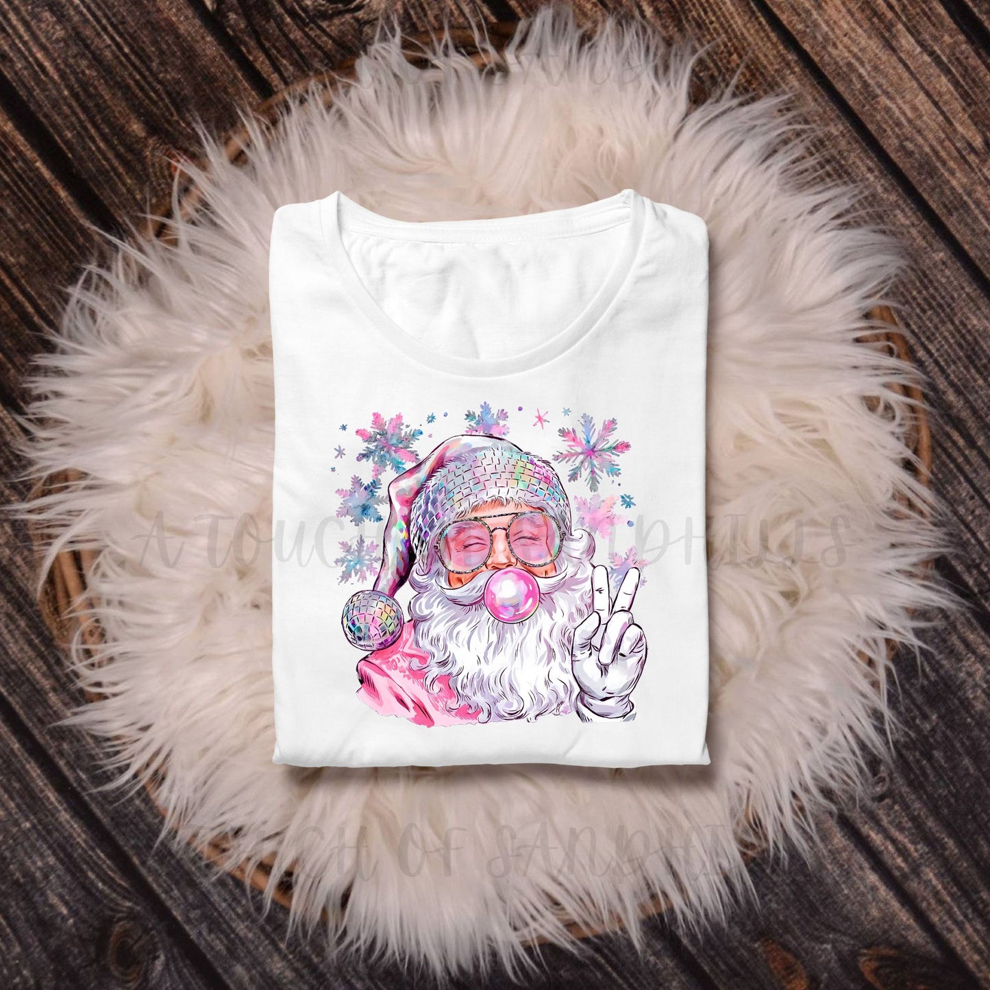 Bubblegum Santa Christmas Shirt