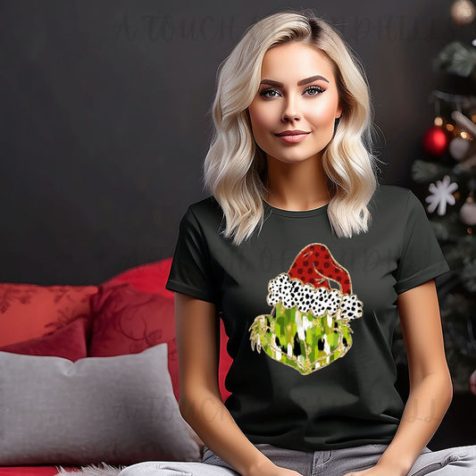 Painted Green Guy Christmas Shirt