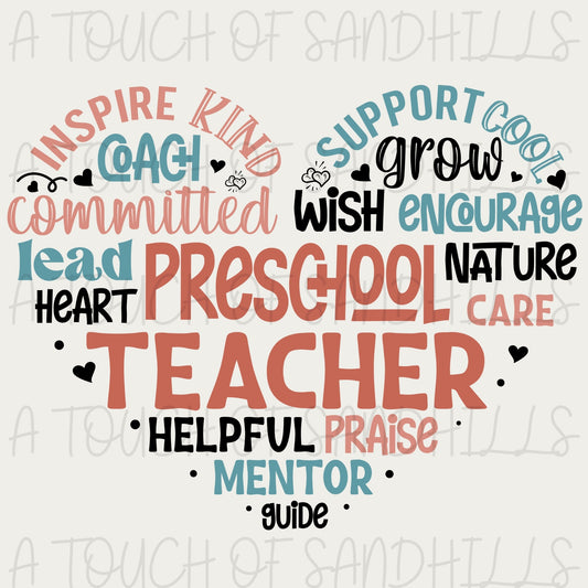 Preschool Teacher Heart