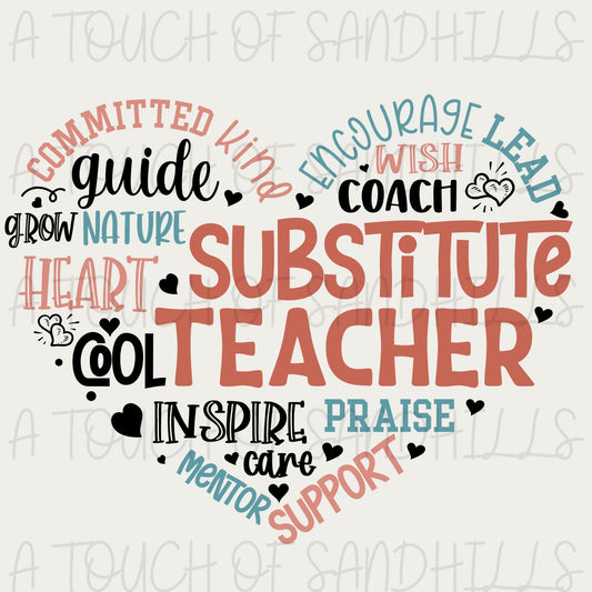 Sub Teacher Heart
