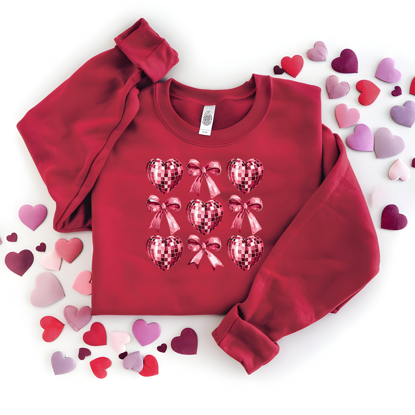 Disco Hearts Coquette Valentines Day Shirt