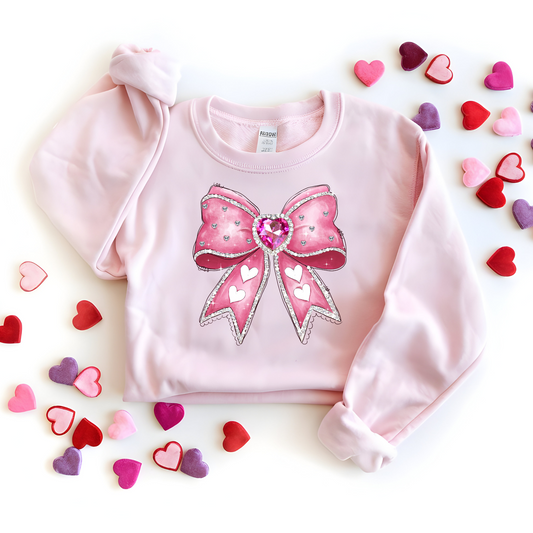 Gem Bow Valentines Day Shirt