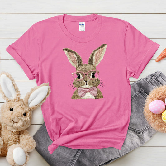 Faux embroidery bunny